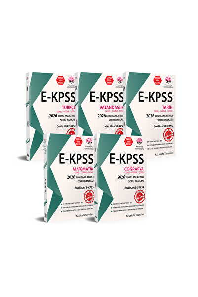 Kocakafa Yayınları EKPSS ÖNLİSANS Konu Anlatımlı Soru Bankası 5'li Set 2026