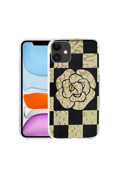 zore iPhone 11 Compatible Patterned Hard Msra Elnov Case-No4