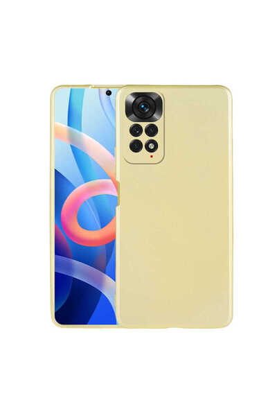 zore غطاء حماية من السيليكون لهاتف Redmi Note 11S Global MSRA Premier - ذهبي