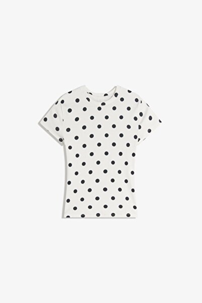 Bershka Kısa kollu bisiklet yaka t-shirt