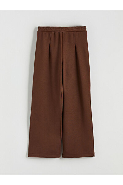 LC Waikiki Pantaloni de sport pentru fete LCW Kids, maro, cu talie elastică, ...