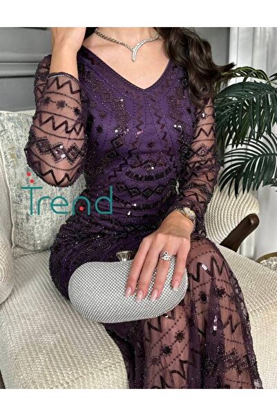 TREND Elegant Chic Evening Dress (Mauve)