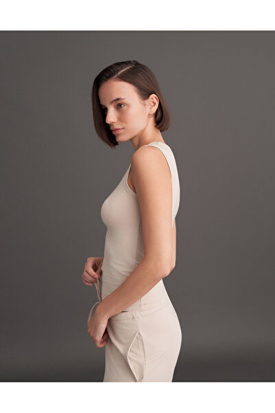 lessandromance SIFIR KOLLU TOP KREM