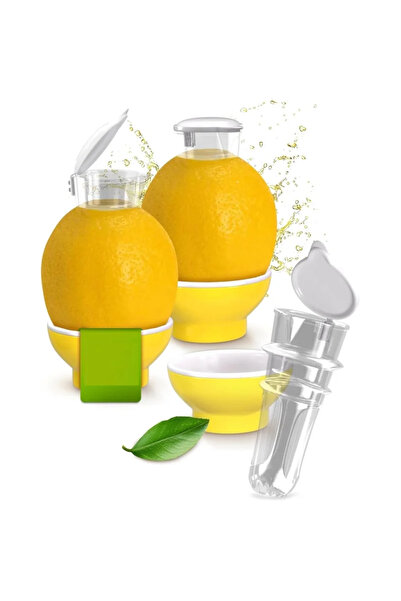 Gonga Storcator manual portabil fructe, reutilizabil din plastic, cu capac, Gonga® Transparent