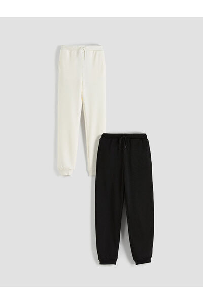 LC Waikiki Rmz Gi̇yi̇m Farkiyla Girls' Jogger Sweatpants with Drawstring Waist