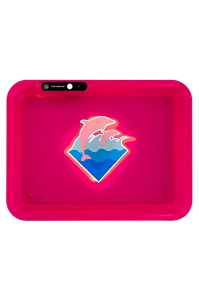 OEM Rolling tray, GlowTray x Pink Dolphin, 28 x 21.5 x 3 cm