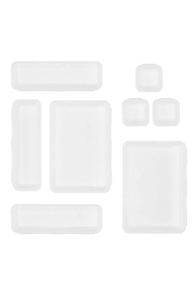 Gonga Organizator sertar compus din 8 piese diferite marimi pentru depozitarea articolelor, Gonga® Alb