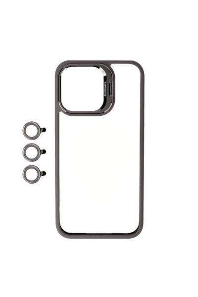 zore جراب حماية LMSRA متوافق مع كاميرا iPhone 15 Pro مع حامل MSRA Clone LNSM-...