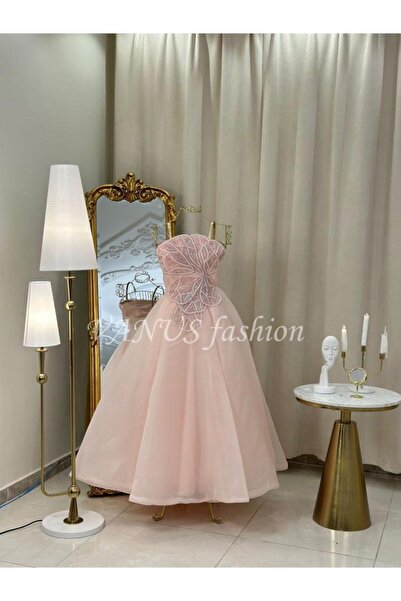 vanus fashion فستان طويل ( لونين ) 4501