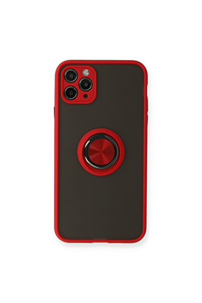 NewFace iPhone 11 Pro Case Montreal Ring Silicone Cover - Red