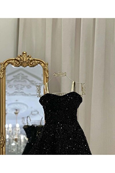 vanus fashion فستان ترتر قصير ( 2 لونين) 4001