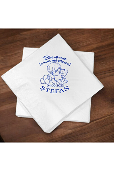 PersonalizatCuStil Personalized baptism napkins set of 30 pieces model 56351
