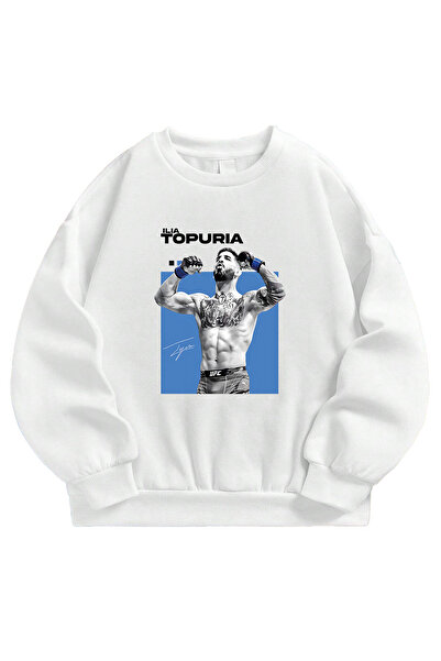 SVART WEAR سويت شيرت إيليا توبوريا يو إف سي مطبوع قصة فضفاضة للجنسين