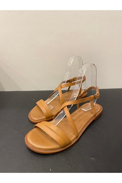 Özay Kadın Hakiki Deri Düz Sandalet