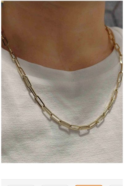 shop Chain Necklace Paperclip Model (65 cm)