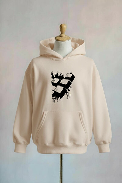 Vordevia سويت شيرت كبير الحجم مطبوع من القطن بثلاث خيوط