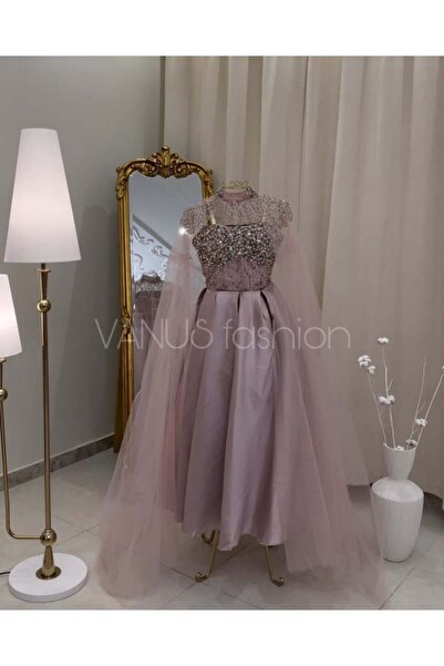 vanus fashion فستان سهرة قطعتين 3878