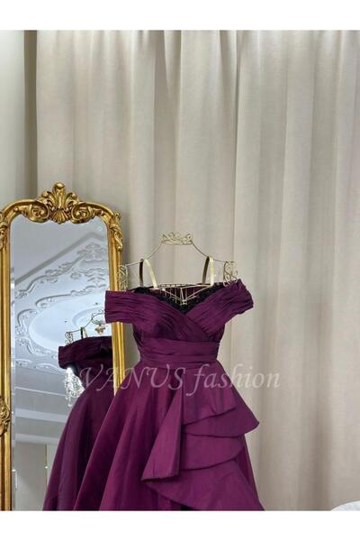 vanus fashion فستان طويل 4527 ( لونين )