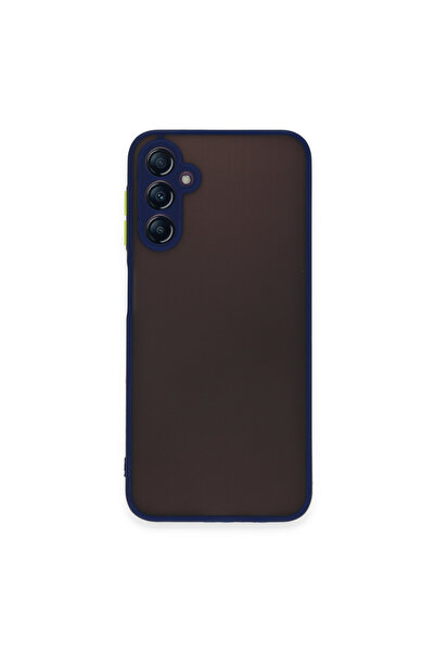 NewFace غطاء حماية سامسونج جالاكسي A14 4G من السيليكون مونتريال - أزرق داكن