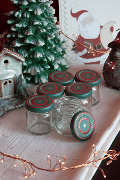 Sarkap Home Yeşil Wishes 6'lı 40 ml Cam Kavanoz