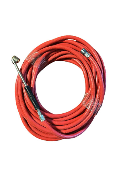 Yerli 15 METRE JAKLI LASTİK ŞİŞİRME HAVA HORTUMU – PROFESYONEL KOMPRESÖR HORTUMU