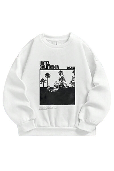 SVART WEAR سترة فندق كاليفورنيا مطبوع قصة فضفاضة للجنسين