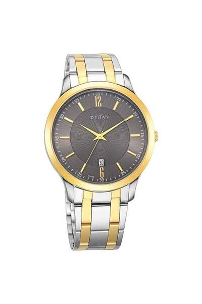 Titan Gents Watch 1825BM01 - Stainless Steel Case, Classic Dial