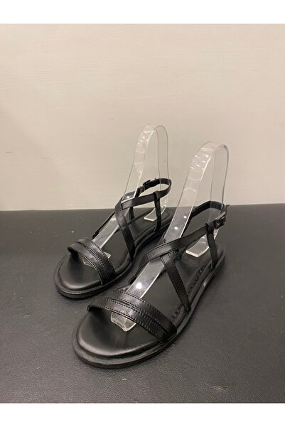 Özay Ženska Prava koža stan Sandale