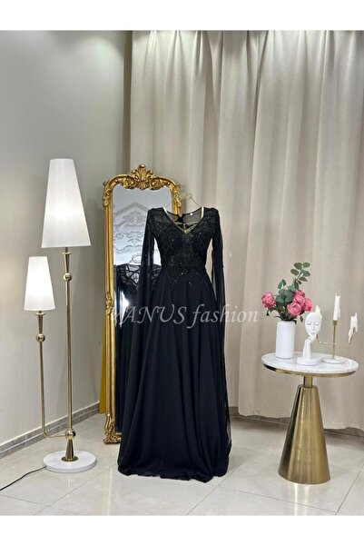 vanus fashion فستان طويل 4505 ( لونين )