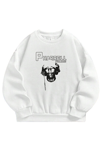 SVART WEAR سويت شيرت فاريل ويليامز مطبوع قصة فضفاضة للجنسين