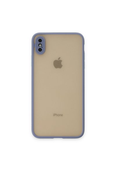 AKSEFİZZ iPhone X Uyumlu Kılıf Mat Buzlu Şeffaf Ince Tasarımlı Kapak