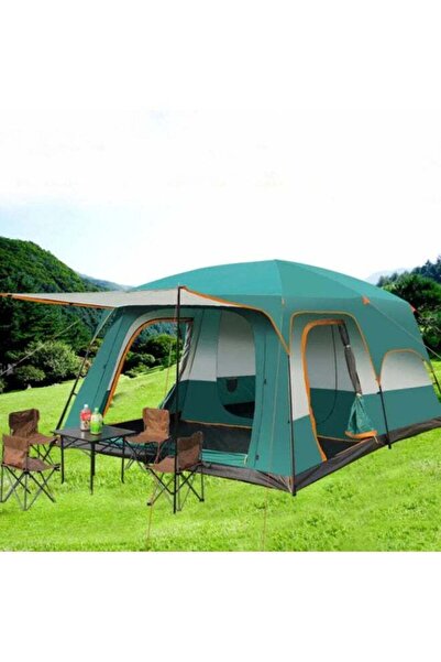 TOBYS خيمة توبي الجديدة للتخييم الخارجي ذات الطبقتين تتسع لـ 8-12 شخصًا، غرفة...