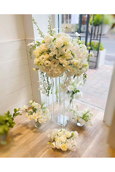 Pleksiarts 4 Bacaklı Dekoratif Çiçek ve Ürün Standı