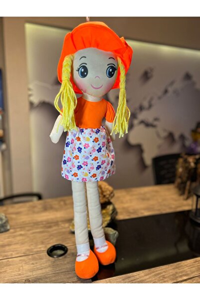 SAAY AKSESUAR SAFİNAZ TURUNCU RENK BEZ BEBEK 50cM