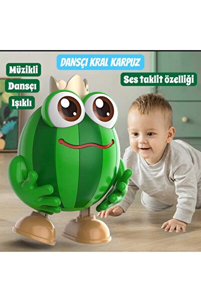 Joyfer Dansçı Kral Karpuz Oyuncak Müzikli Dansçı Işıklı - Ses Taklit Özelliği...