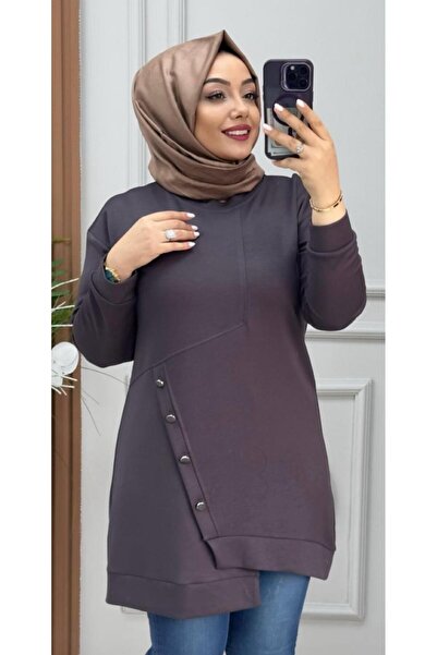 Ebrarengiz Moda DORA ЖІНОЧА ТУНІКА З ГУДЗИКАМИ