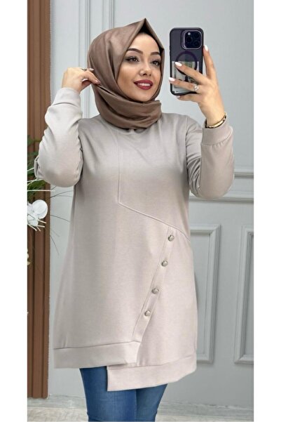 Ebrarengiz Moda DORA KADIN DÜĞMELİ TUNİK