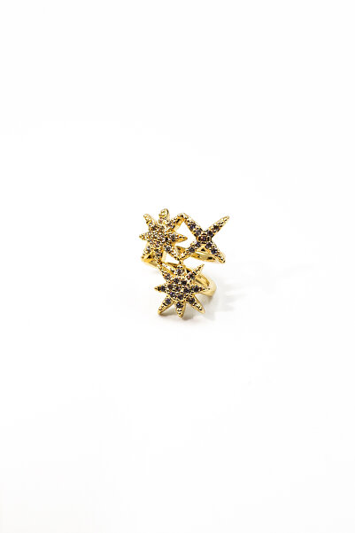 Sose Moda Zirkon Taşlı Kuzey Yıldızı Earcuff – Gold, Sıkıştırmalı, Anti Alerj...