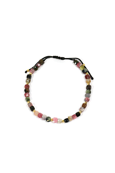 Beejou Bratara din aur galben de 14K si turmalina