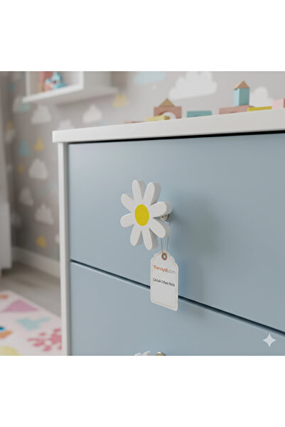 Rekatech Sevimli Papatya Kulplu Montessori Çocuk Odası Kulp