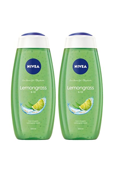 NIVEA Set of 2 x Lemongrass & Oil Shower Gel, 500 ml