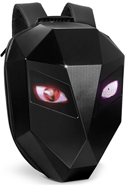 Generic حقيبة ظهر للدراجات النارية مزودة بإضاءة LED وشاشة قابلة للبرمجة بألوان كاملة، وحقيبة ظهر مقاومة للماء للكمبيوتر المحمول