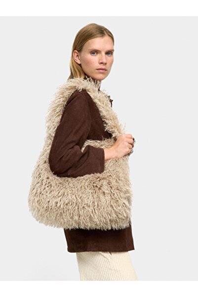 PARFOIS Kürk Efektli Omuz Çantası