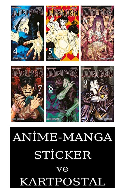 Gerekli Şeyler Yayıncılık Jujutsu Kaisen 4-5-6-7-8-9 Manga Seti (6 KİTAP) / A...