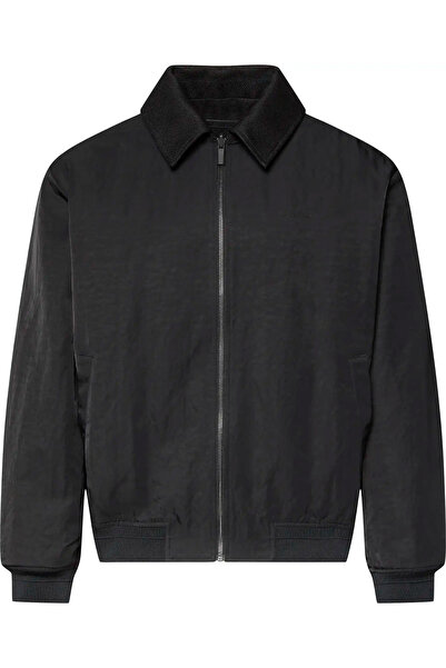 Calvin Klein LS NYLON COLLARED REVERSIBLE JKT Erkek Siyah Mont