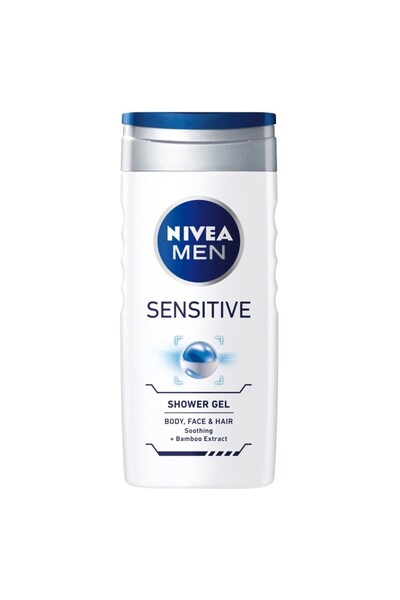 Nivea Men Set 3 x Gel de Dus Sensitive, cu Extract de Bambus, 500 ml