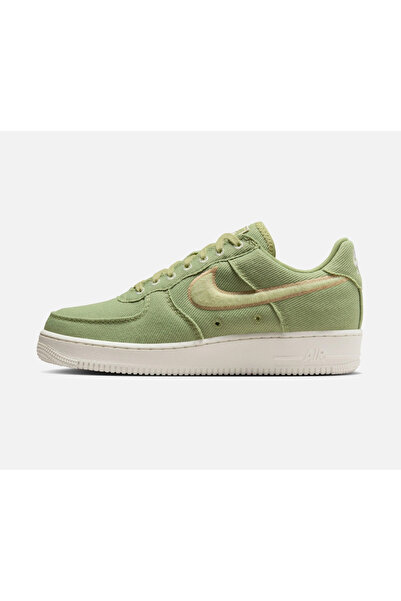 Nike Ανδρικά αθλητικά παπούτσια Air Force 1 Low Canvas 'Ανοιχτό Πράσινο' (Είν...