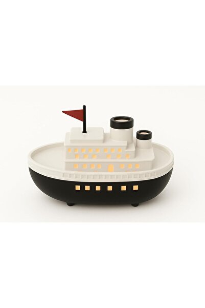 NEONI جهاز ترطيب هواء بالموجات فوق الصوتية على شكل سفينة، مزود بإضاءة ليلية LED