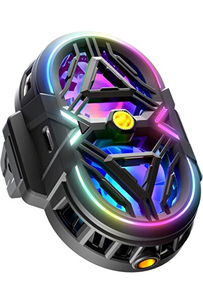 NEONI مبرد هاتف محمول مزود بإضاءة LED، قوة تبريد عالية، متوافق مع الهواتف الذ...