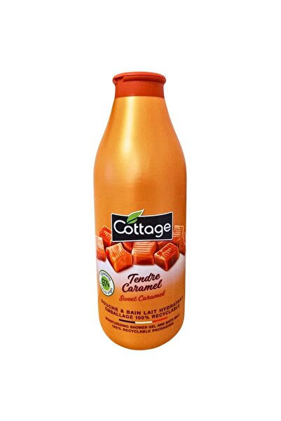 Cottage Set 2 x Gel de Dus si Lapte de Baie cu Lapte si Caramel, 750 ml